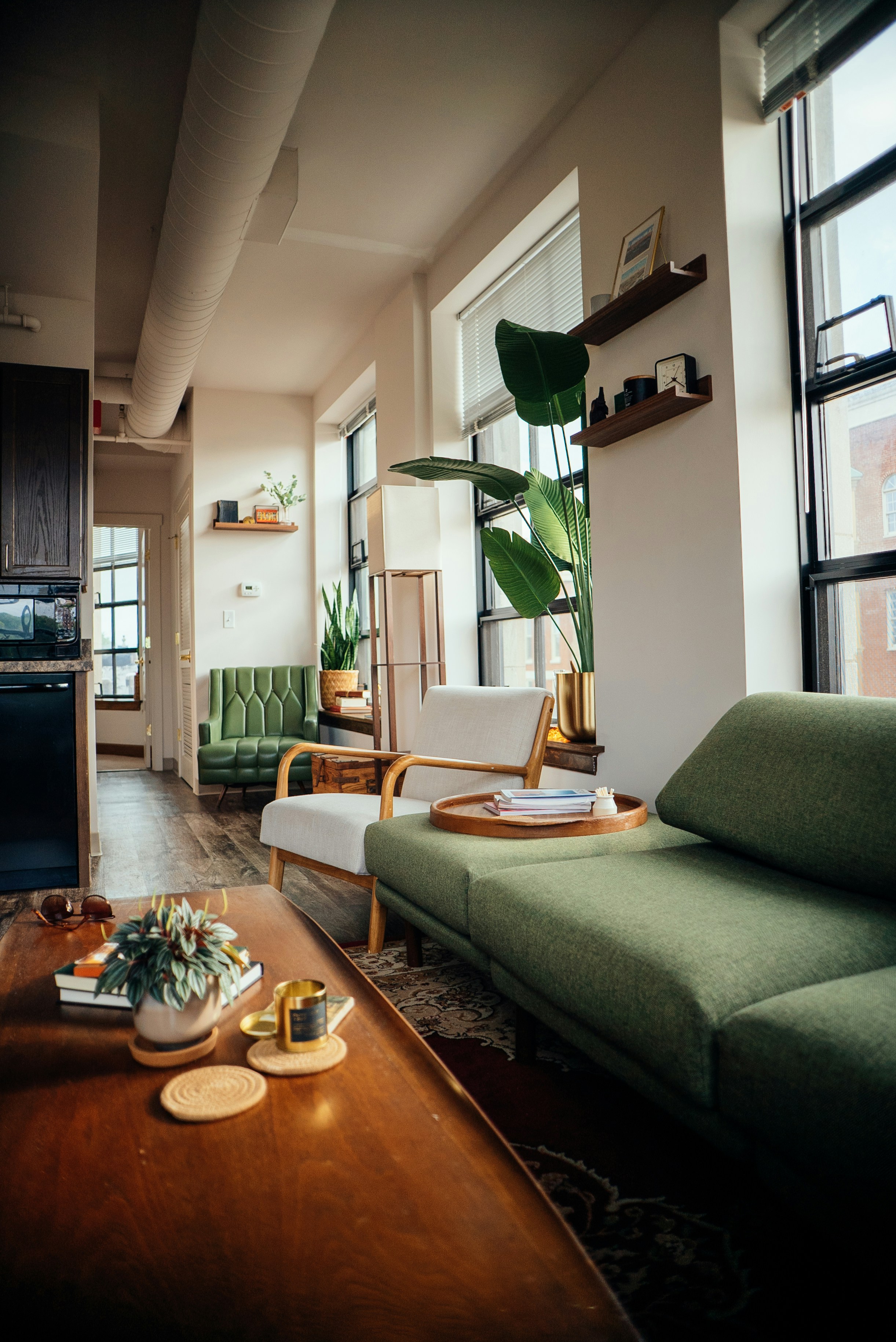 Stylish Airbnb living space